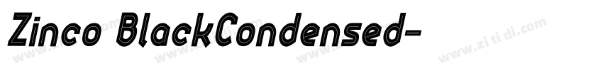 Zinco BlackCondensed字体转换